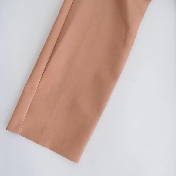 Aritzia Wilfred The Melina Pant Terracotta  Vegan Leather Straight Leg 8 - Picture 7 of 13